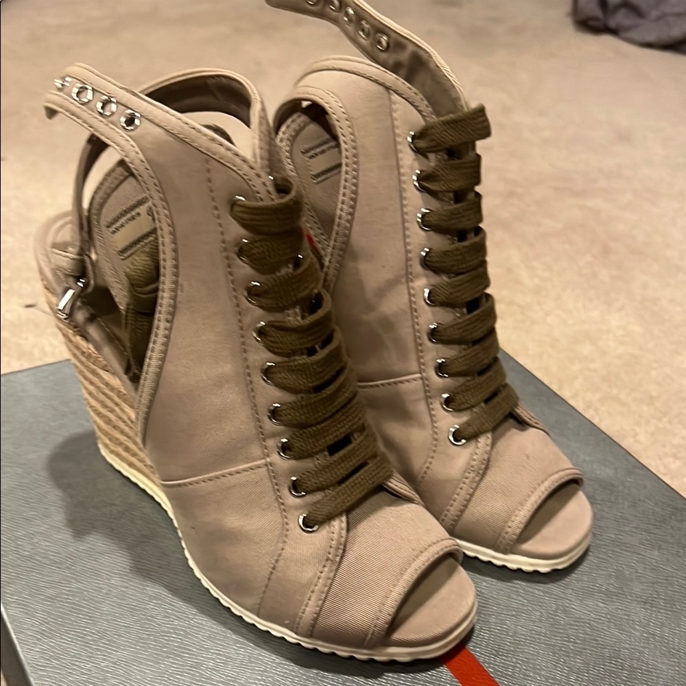 Prada Stylish Women's Wedge Sandals